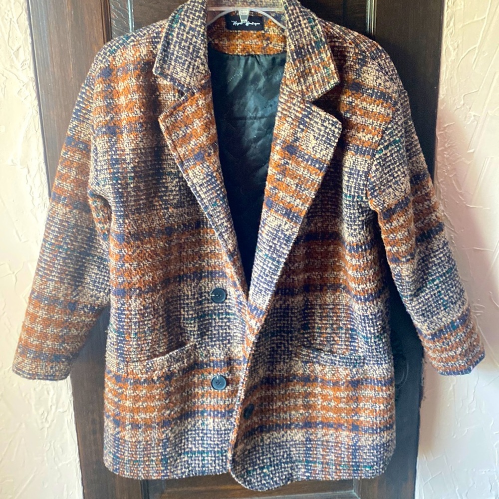 Plaid Pea Coat